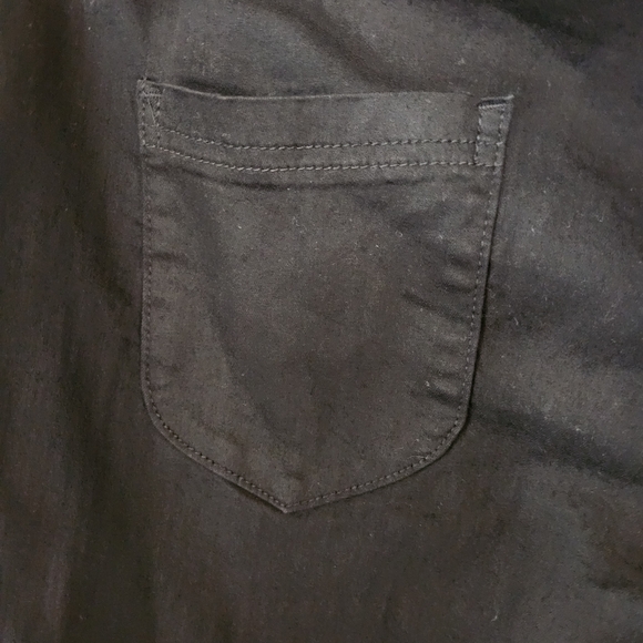 ASOS Curve Black Pull On Denium Pants Size 20 - Picture 6 of 9